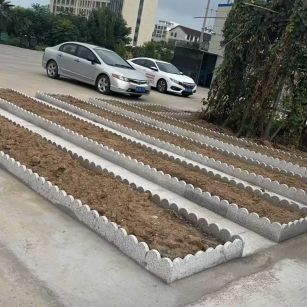 绍兴 花边石、花围石、花园石安装效果