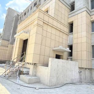 绍兴 黄金麻干挂，工地实拍