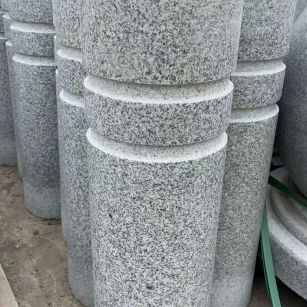 绍兴 芝麻白花岗岩挡车柱、隔离柱多少钱