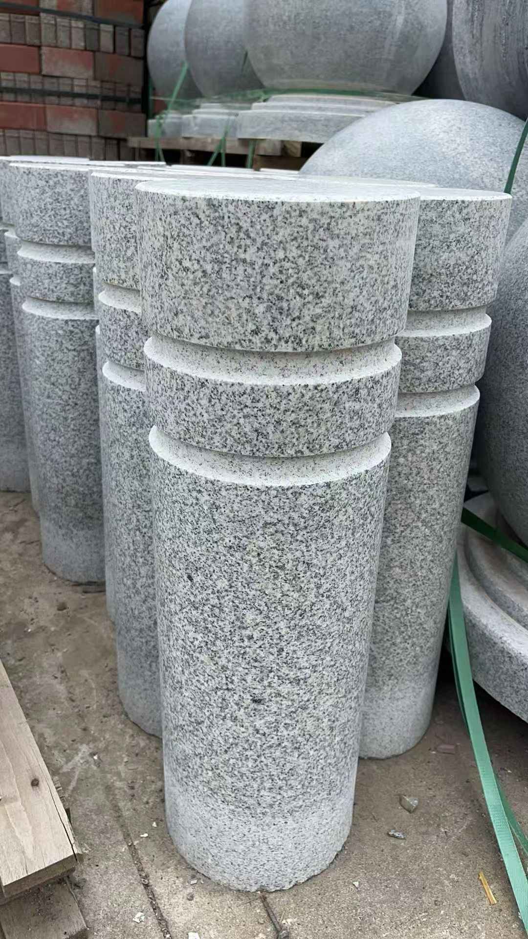 绍兴 芝麻白花岗岩挡车柱、隔离柱多少钱