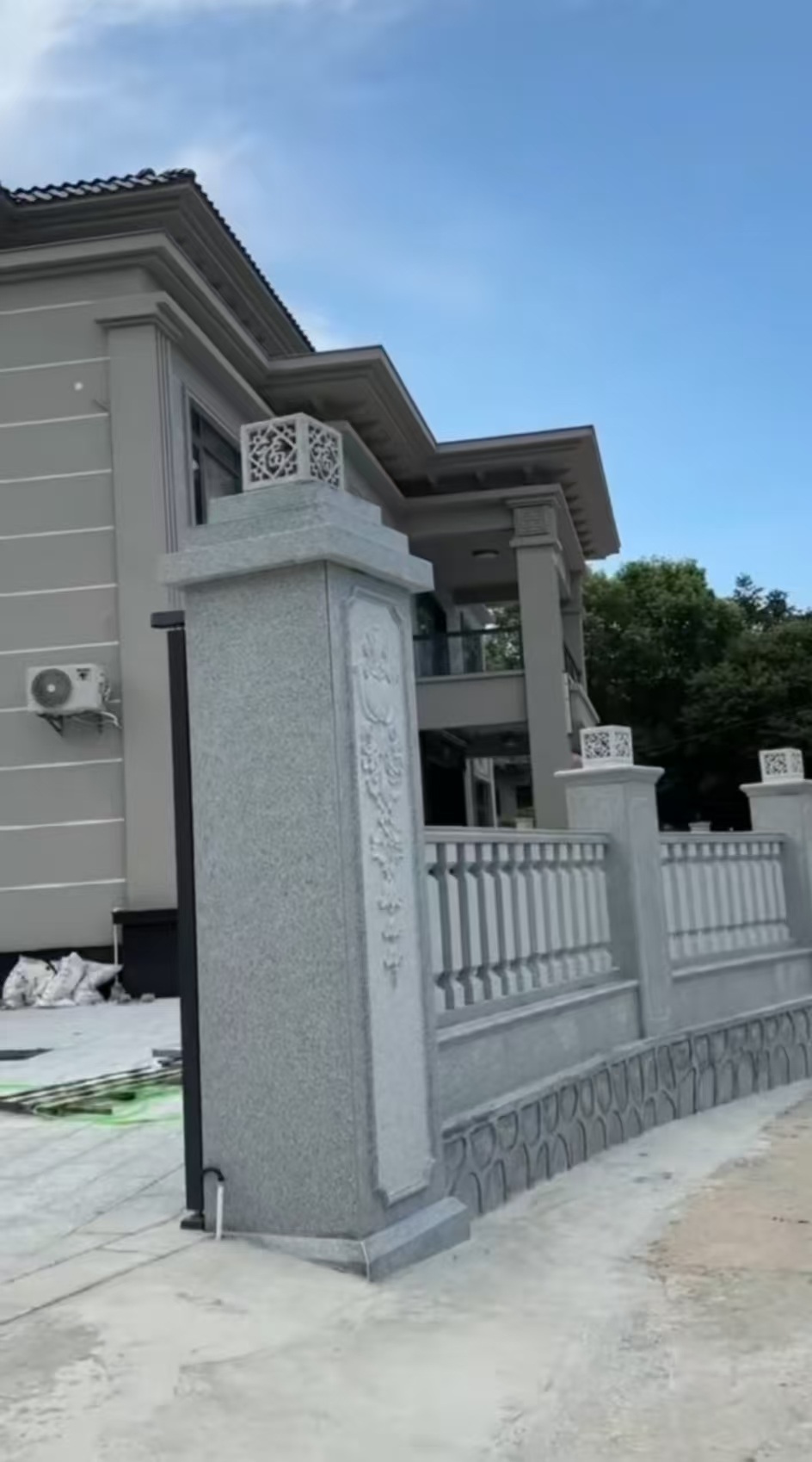 绍兴 芝麻白别墅围墙栏杆，私人订制
