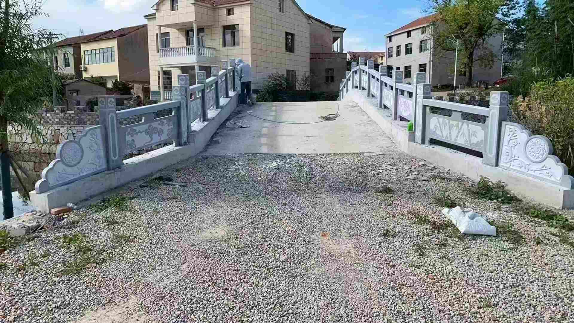 绍兴 芝麻灰花岗岩桥栏杆