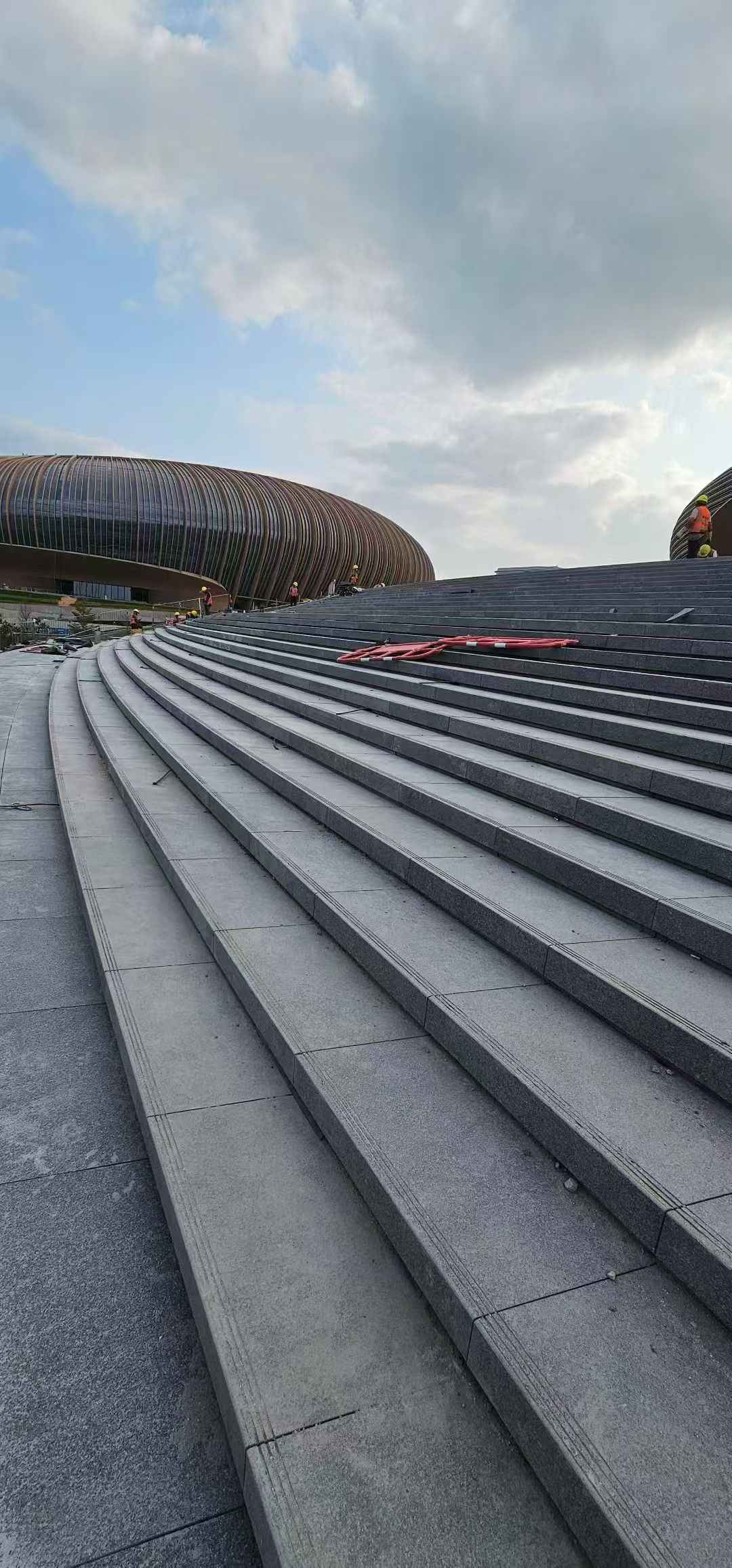 绍兴 弧形整石台阶铺装效果图