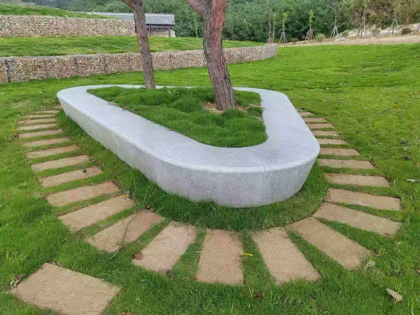 绍兴 芝麻白光面整石坐凳