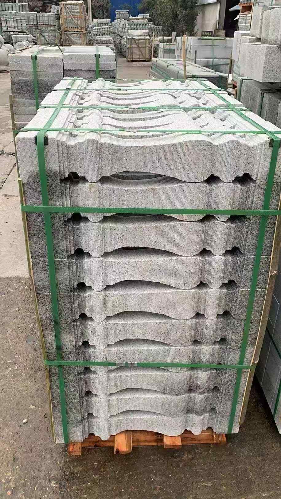 绍兴 芝麻白方形拉丝面，栏杆花瓶柱